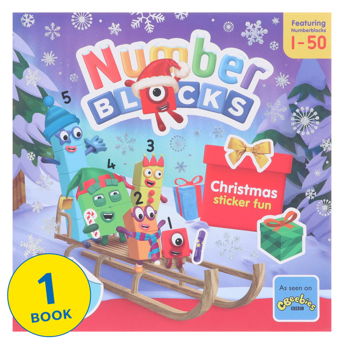 Numberblocks Christmas Sticker Fun Book By Sweet Cherry Publishing - Ages 3+ - Paperback