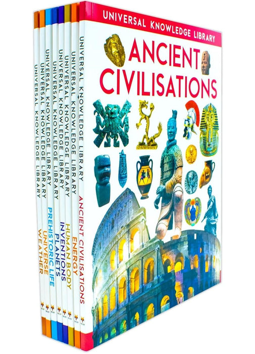 Universal Knowledge Library Series: Science and History 8 Books Collection Set - Ages 7+ - Paperback 7-9 Fox Eye Publishing