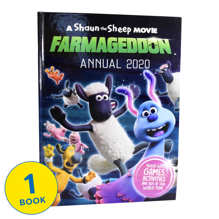 A Shaun the Sheep Movie Farmageddon Annual 2020 Book By Sweet Cherry Publishing - Ages 6-9 - Hardback