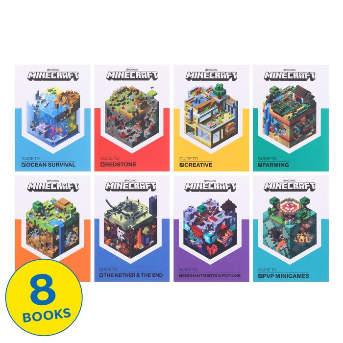 Minecraft Guides By Mojang AB 8 Books Collection Set - Ages 6+ – Paperback