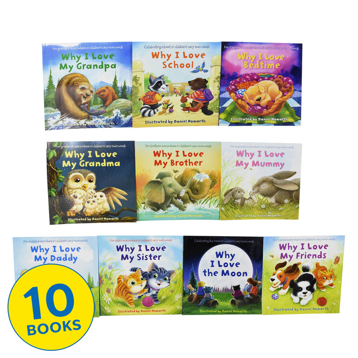 Why I Love My Family 10 Picture Books Children Collection Set By Daniel Howarth - Ages 3+ - Paperback