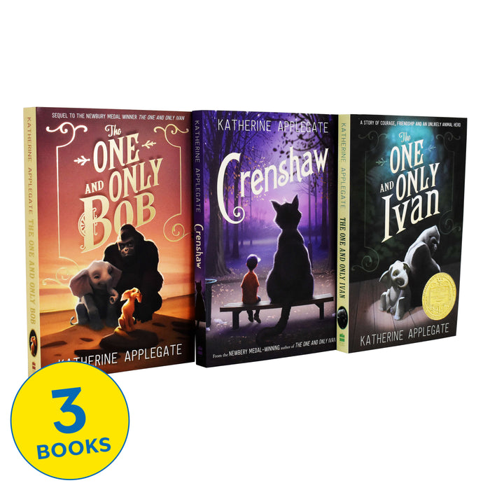 Katherine Applegate One and Only Ivan Series 3 Books Collection - Paperback - Age 7-9