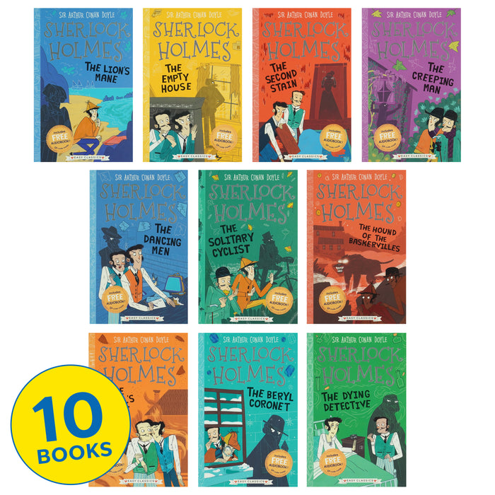 The Sherlock Holmes Children's Collection: Creatures, Codes and Curious Cases 10 Books (Series 3) by Sir Arthur Conan Doyle - Age 7-11 - Paperback