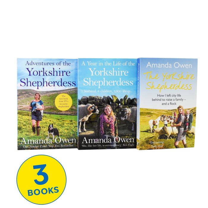 The Yorkshire Shepherdess 3 Books Collection by Amanda Owen - Non-Fiction - Paperback