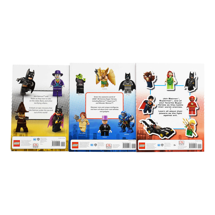 Lego DC Comics Super Heroes Folder Fun include 4 Books - Paperback - Age 7-9