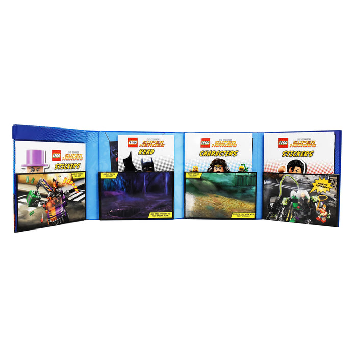 Lego DC Comics Super Heroes Folder Fun include 4 Books - Paperback - Age 7-9