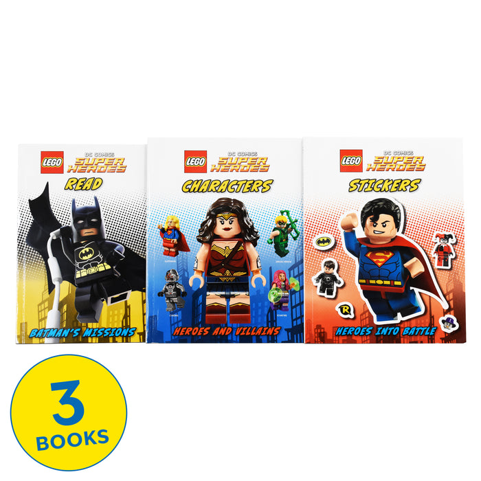 Lego DC Comics Super Heroes Folder Fun include 4 Books - Paperback - Age 7-9