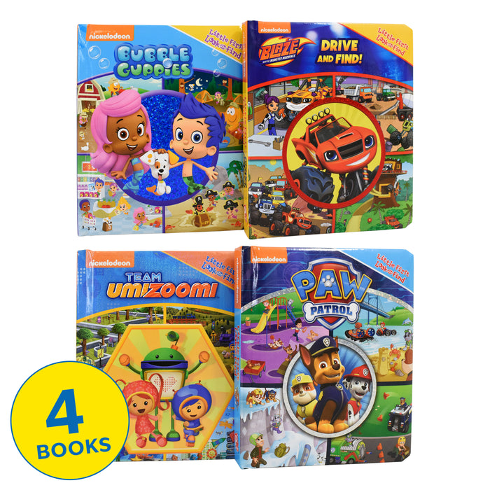 Nickelodeon Look and Find (Blaze and the Moster Machines, Paw Patrol, Bubble Guppies, Umizoomi) - Ages 0-5 - Board book