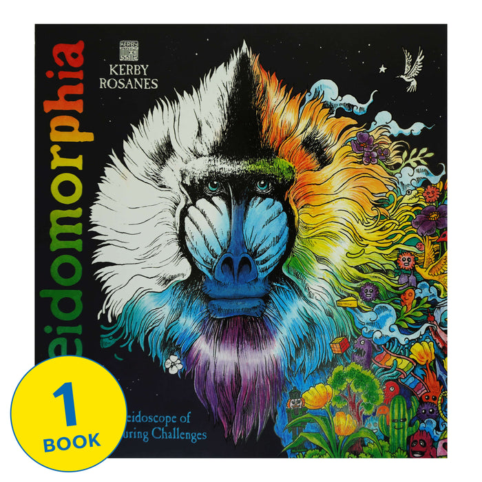 Kaleidomorphia By Kerby Rosanes: A Kaleidoscope of Colouring Challenges - Ages 8 years and up - Paperback