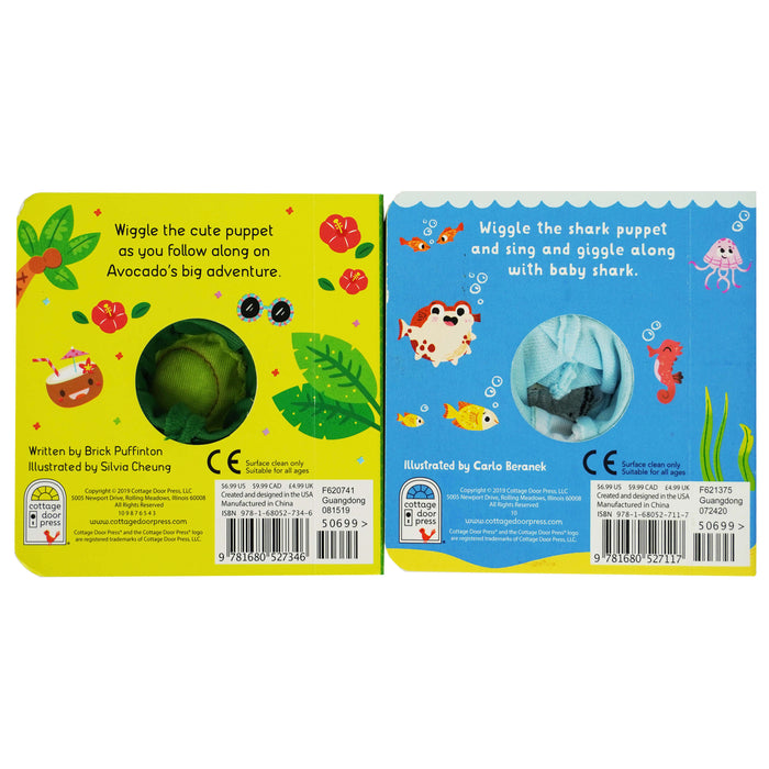Baby Shark/Little Avocado’s Big Adventure (Pack of 2 Finger Puppet Books) - Ages 1-4 - Board Book