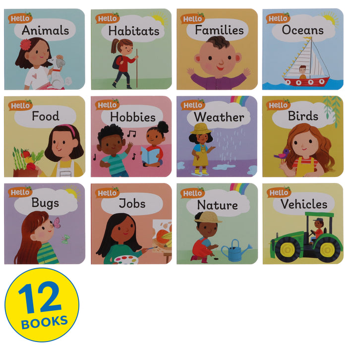 Hello World! by Sweet Cherry Publishing 12 Books Collection Box Set - Ages 2+ - Board Book