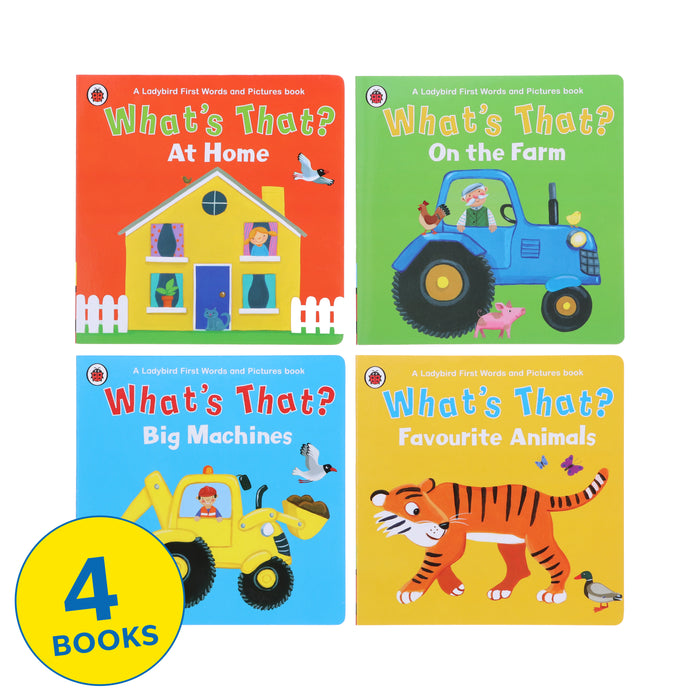 What's That? A Ladybird First Words And Pictures Series 4 Books Collection Set - Ages 1-3 - Board Book