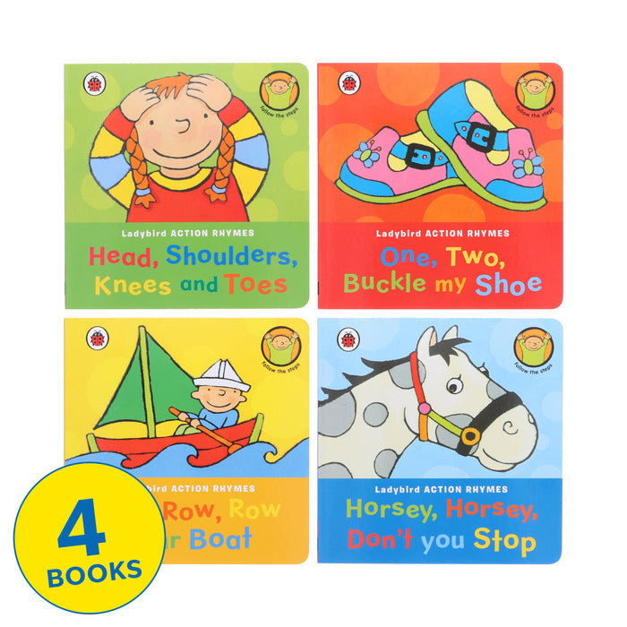 Ladybird Action Rhymes 4 Books Collection - Ages 2-4 - Paperback