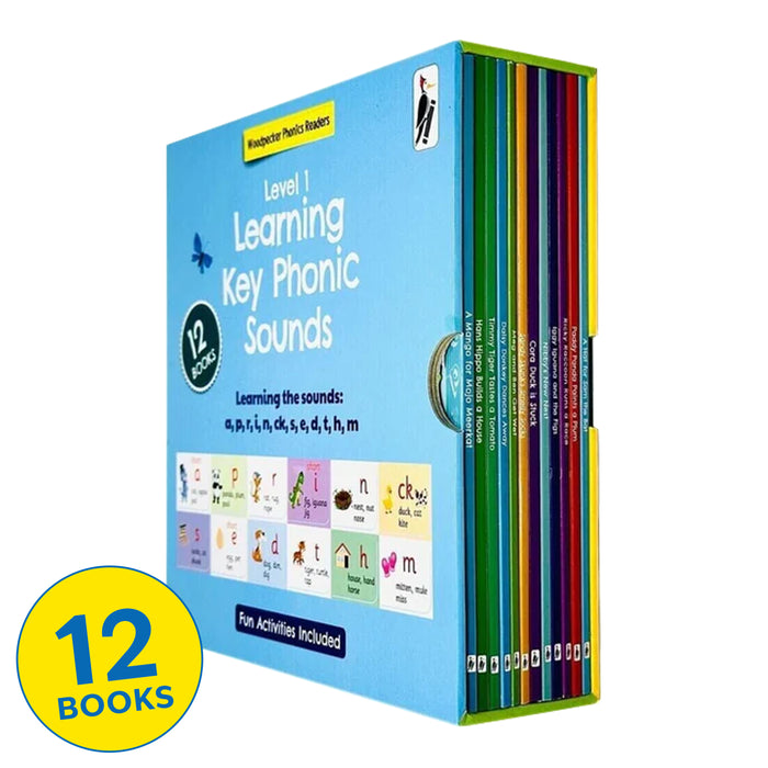 My First Phonic Sounds (Level 1) with Included Fun Activities 12 Books Collection Box Set - Ages 3+ - Paperback