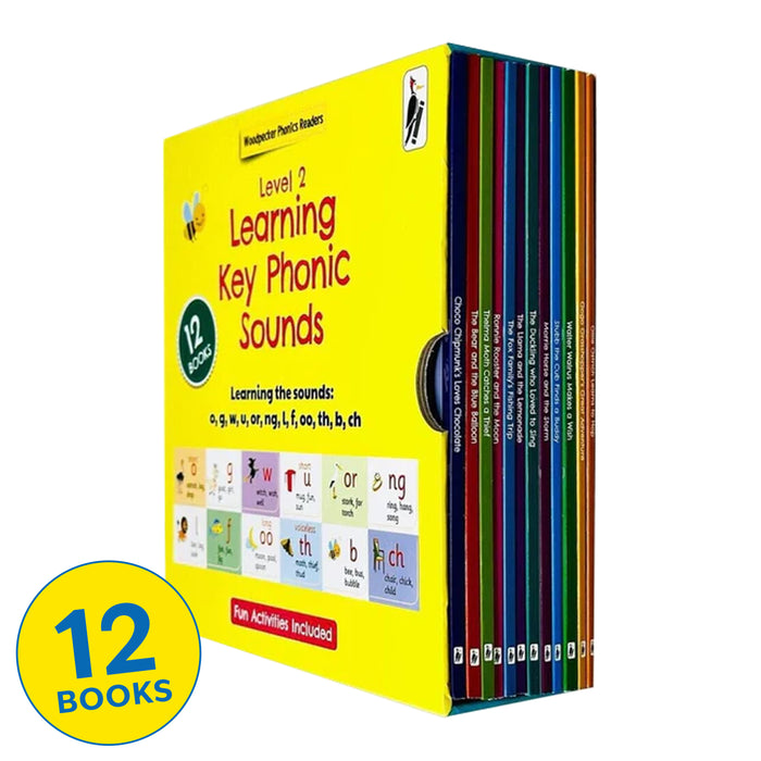 My Second Phonic Sounds (Level 2) with Included Fun Activities 12 Books Collection Box Set - Ages 3+ - Paperback