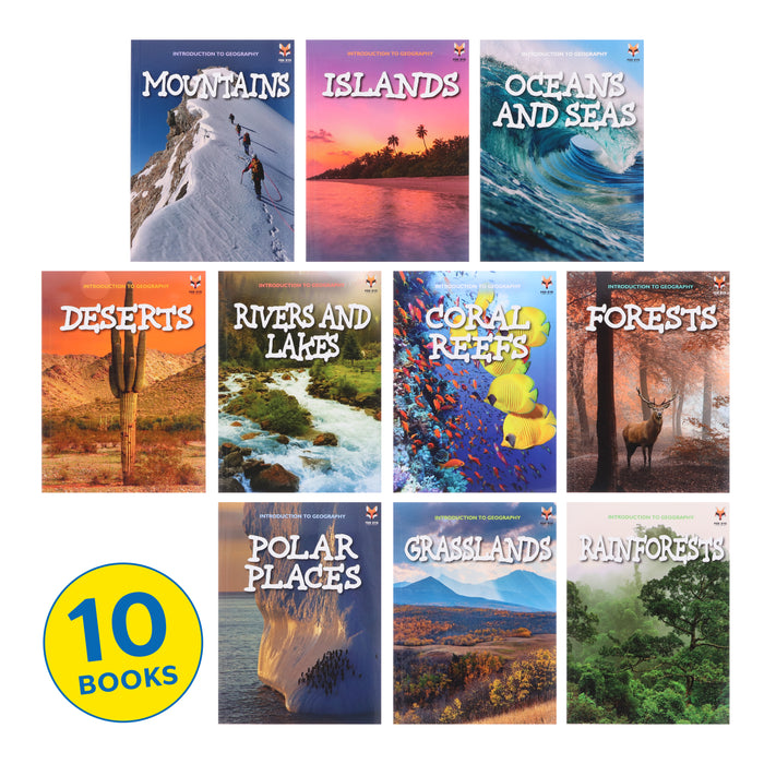 Introduction to Geography for Beginners 10 Books Collection Set - Ages 7+ - Paperback