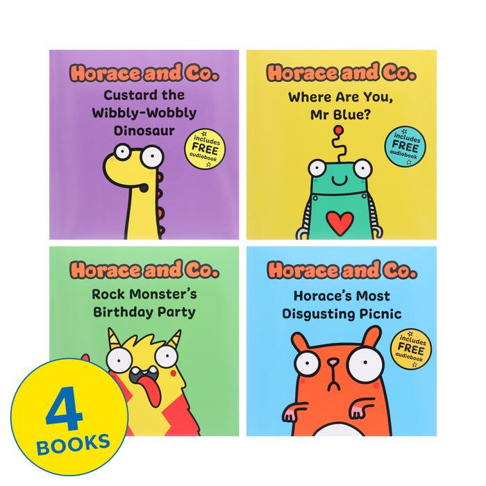 Horace & Co By Flossy and Jim 4 Books Collection Set With Free Audio Books - Ages 3-6 - Paperback