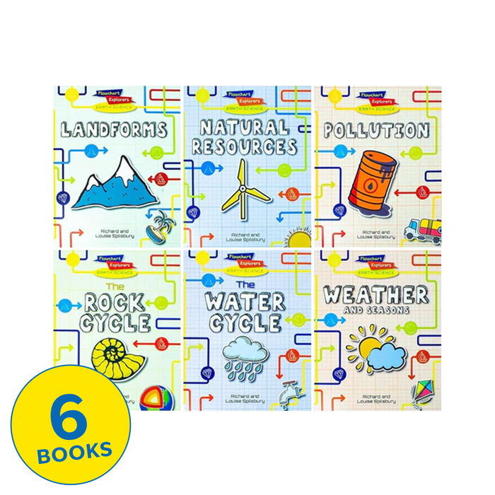 Flowchart Explorers Earth Science Series 6 Books Collection Set - Ages 9-11 - Paperback