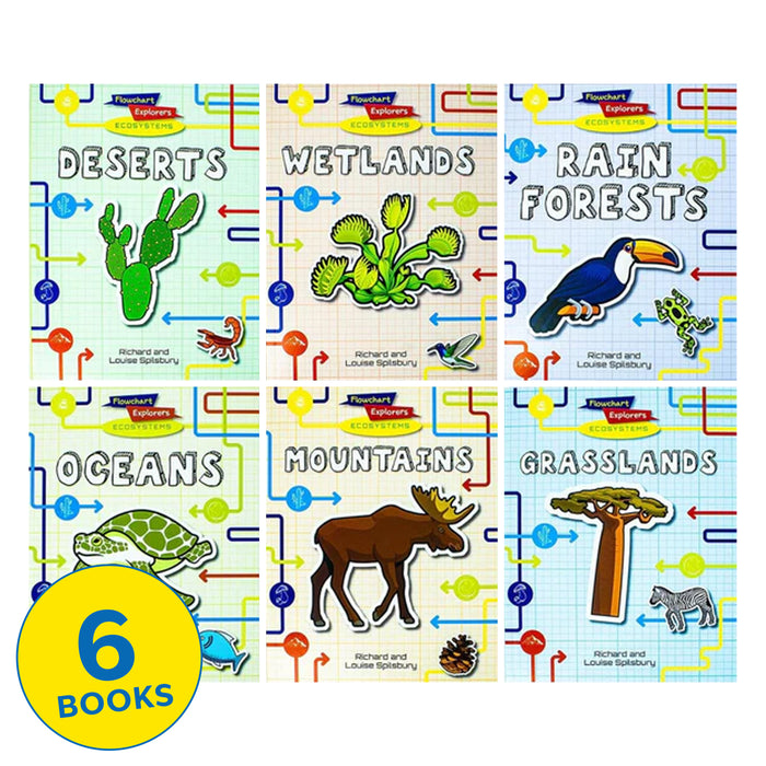 Flowchart Explorers Ecosystems Series 6 Books Collection Set - Ages 9-11 - Paperback