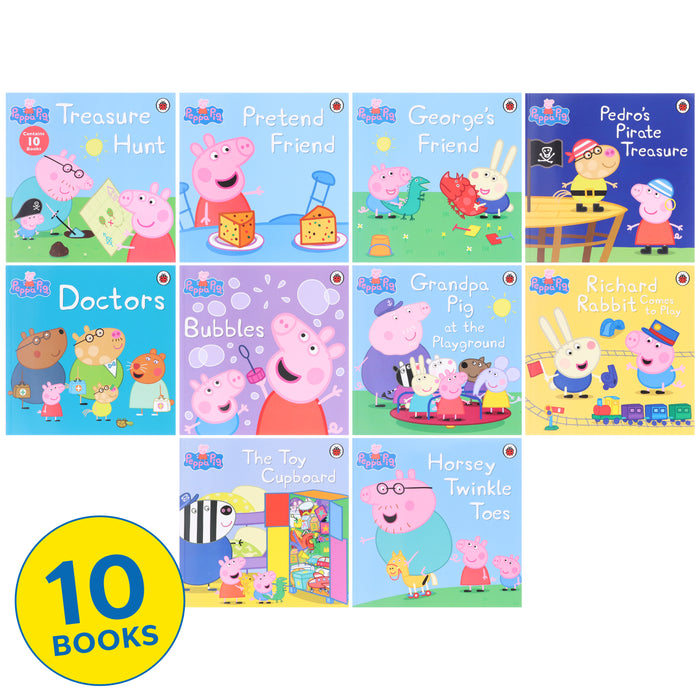 The Peppa Pig 10 Books Ziplock Collection Set By Ladybird - Ages 0-6 - Paperback