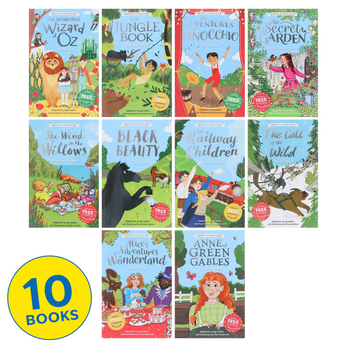 The Children’s Easy Classics Collection 10 Books Box Set - Ages 7-9 - Paperback