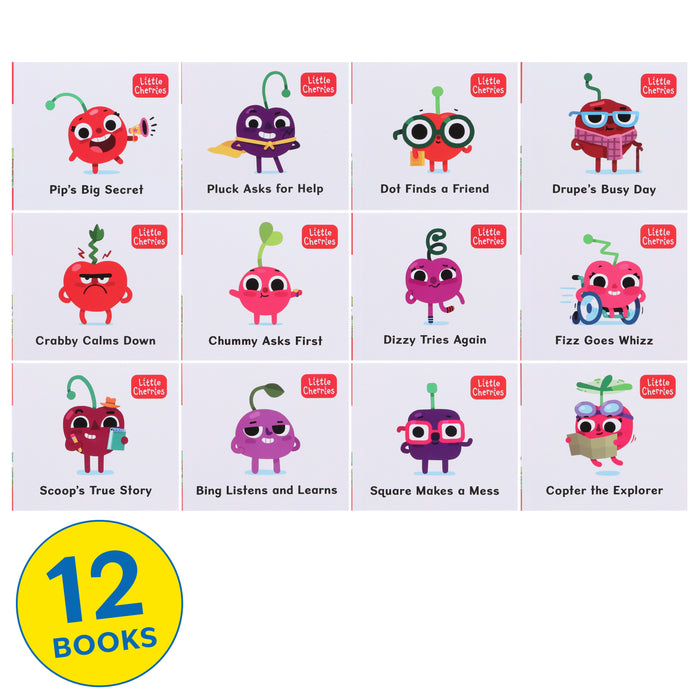 The Little Cherries Series illustrated 12 Books Collection Box Set: With Free 12 Audio Books - Ages 3-5 - Paperback