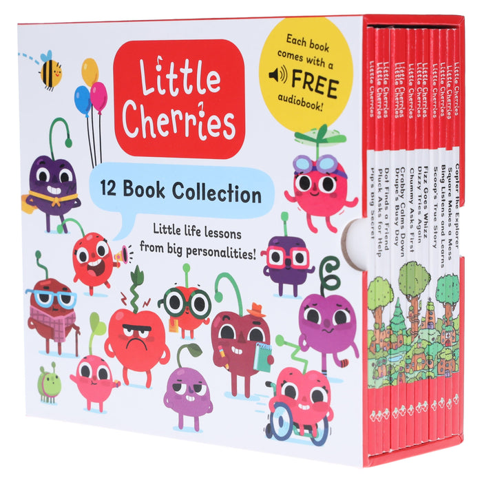 The Little Cherries Series illustrated 12 Books Collection Box Set: With Free 12 Audio Books - Ages 3-5 - Paperback