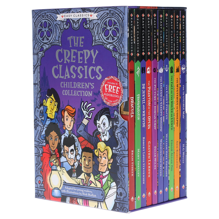 The Creepy Classics: Children’s Easy Classics Collection 10 Books Box Set - Ages 7-11 - Paperback 7-9 Sweet Cherry Publishing