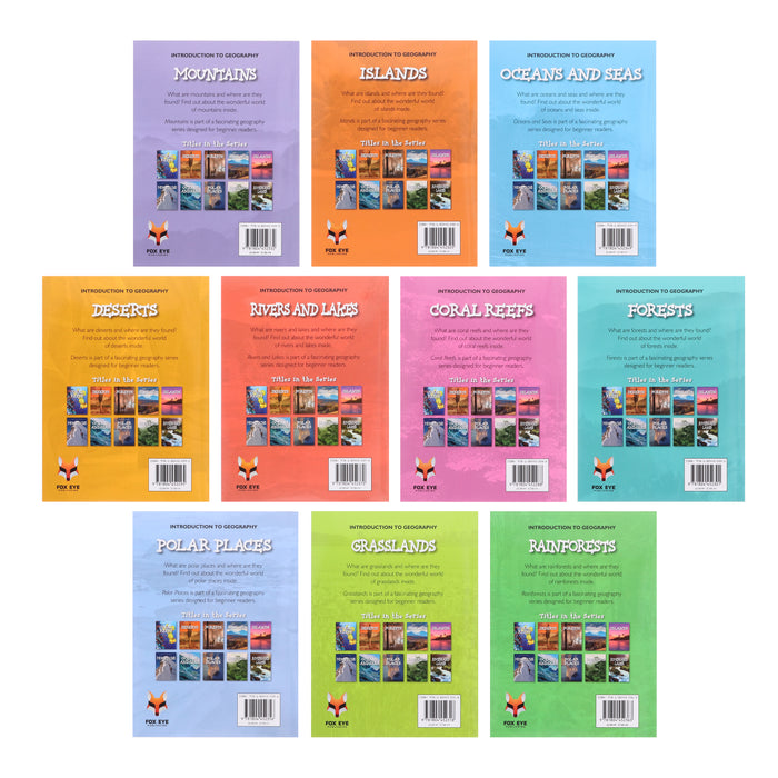 Introduction to Geography for Beginners 10 Books Collection Set - Ages 7+ - Paperback