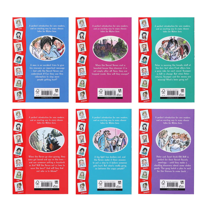 The Secret Seven Short Story Collection 6 Books Box Set By Enid Blyton - Ages 6-11 - Paperback 5-7 Hodder