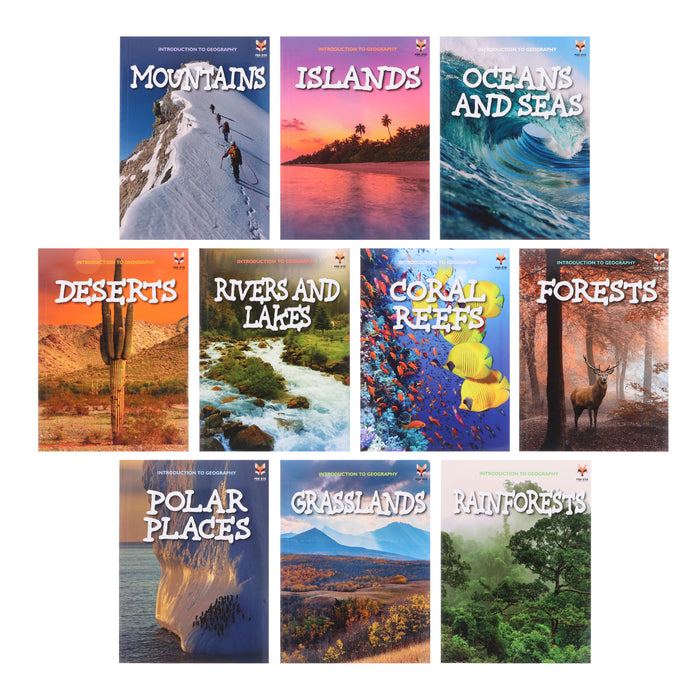 Introduction to Geography for Beginners 10 Books Collection Set - Ages 7+ - Paperback