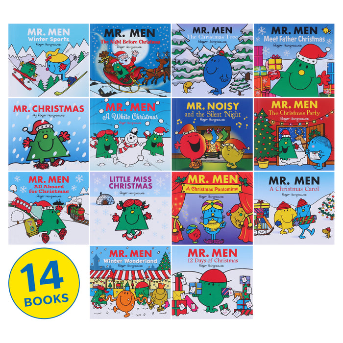 Mr Men Christmas Collection by Roger Hargreaves 14 Books Set - Ages 0-5 - Paperback