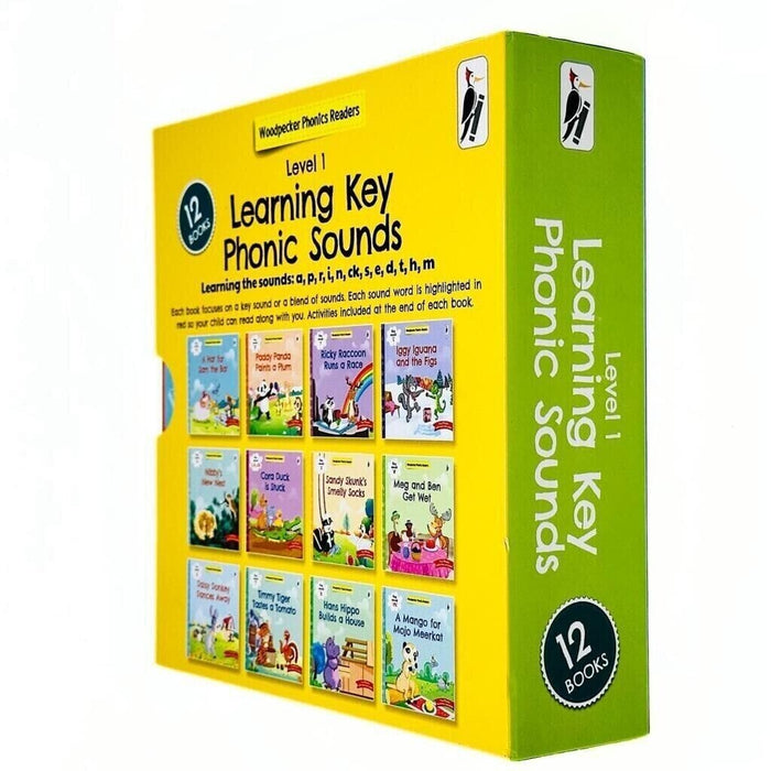 My First Phonic Sounds (Level 1) with Included Fun Activities 12 Books Collection Box Set - Ages 3+ - Paperback