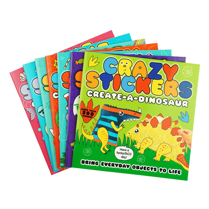 Children's Cutie And Crazy Stickers Collection By Danielle McLean 7 Books Set - Age 3-6 - Paperback